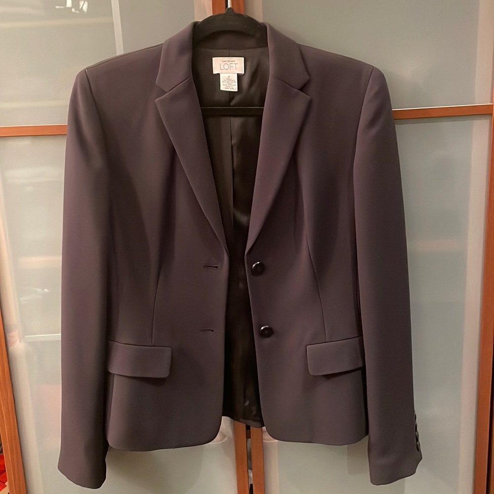 Used- Ann Taylor Loft Black Blazer, size 4